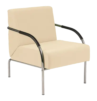 SPA 1 chrom, látka SUE S 1219 - látka krémová